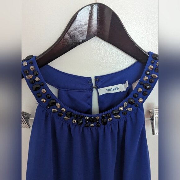 Womens Small Rickis Blue Shirt - Picture 3 of 6